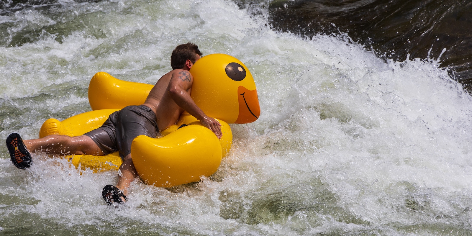 Clear Creek Whitewater Park Rubber Ducky Tuber
