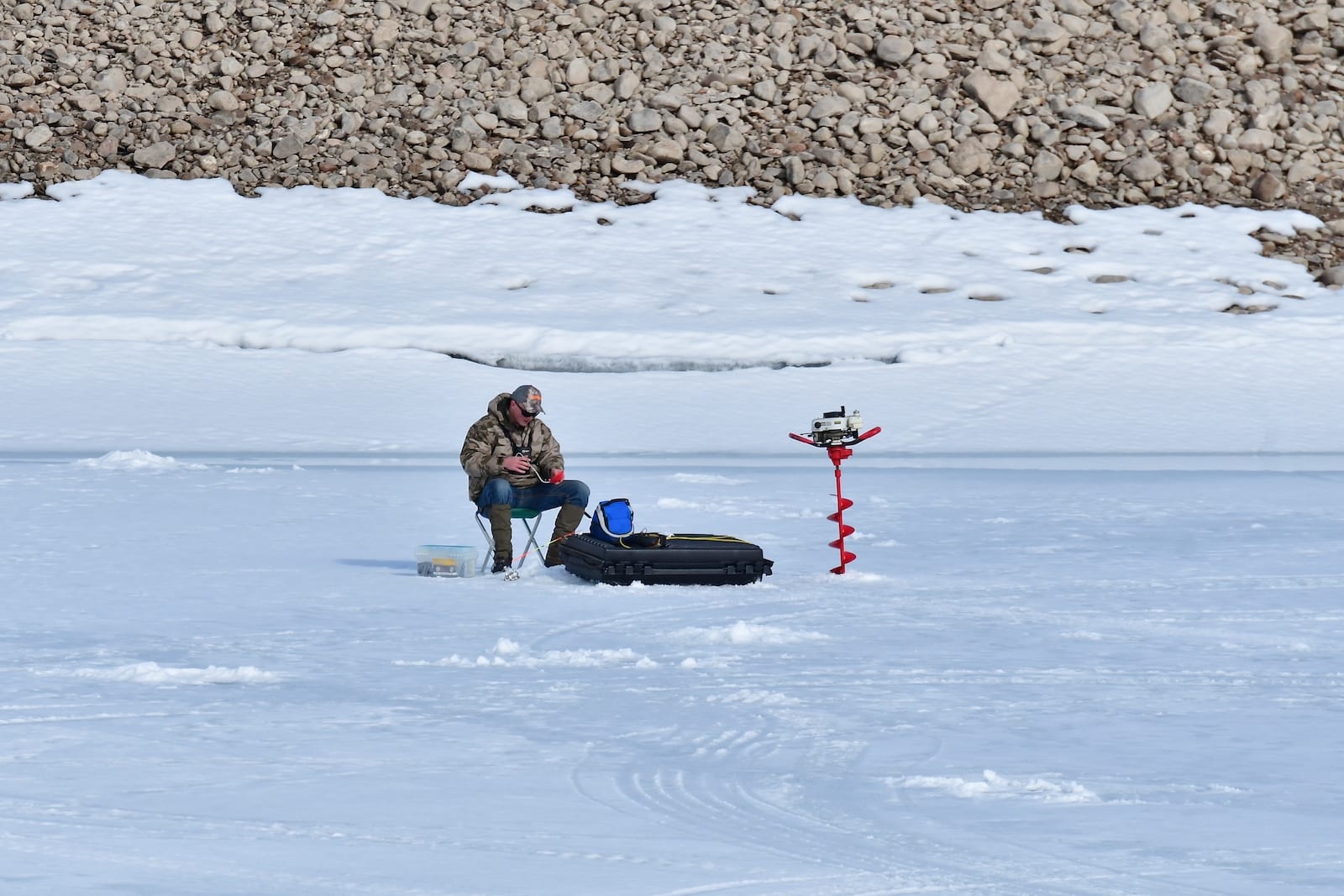 Colorado Ice Fishing Blue Mesa Reservoir