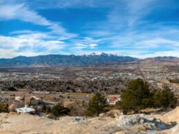 Image of Colorado Springs, Colorado panoramic city view