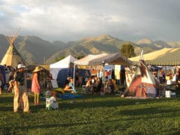 Image of people at the Crestone Music Festival in Colorado