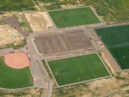 Image of the construction of the David A Lorenz Park in Highlands Ranch, Colorado