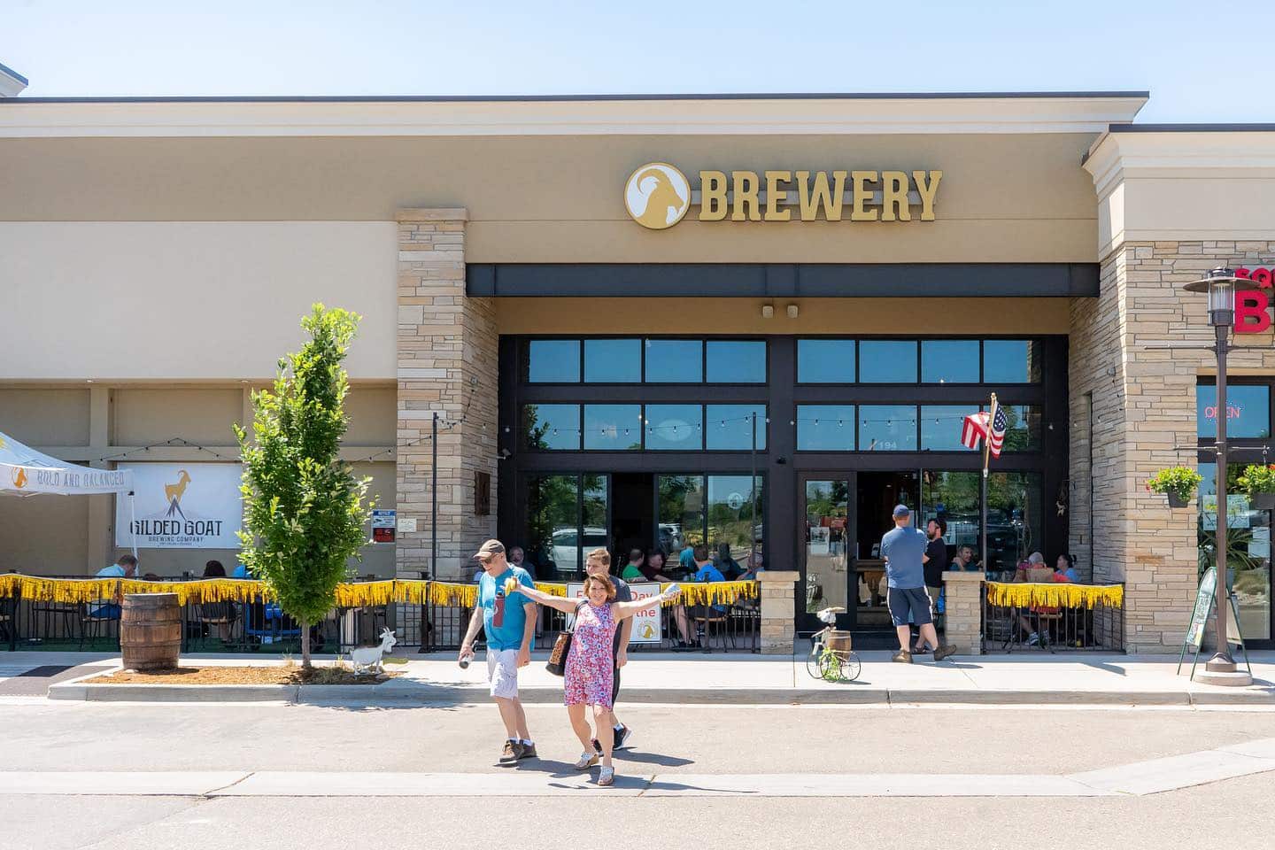 Image of the exterior of the Gilded Goat Brewing Company in Fort Collins, Colorado