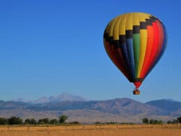 Image of a hot air balloon in Boulder, Colorado