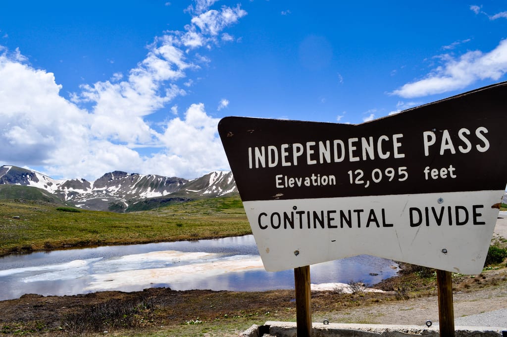 image of Independence Pass in July