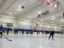 Image of people playing hockey at Monument Ice Rinks in Colorado