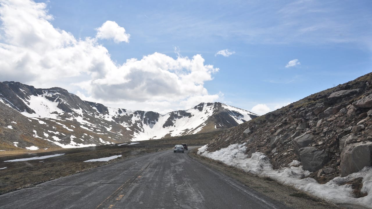 Mount Evans Scenic Byway June Driving