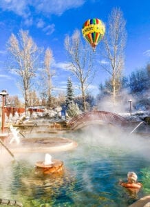 Old Town Hot Springs Pool Hot Air Baloon