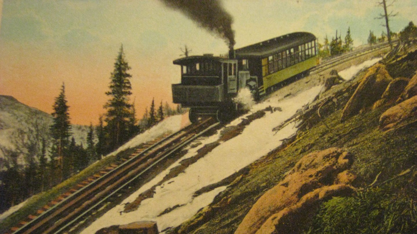 Pikes Peak Cog Railway Vintage Colorado Historic Train