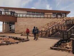 Exterior of the Pikes Peak Summit Visitor Center Colorado