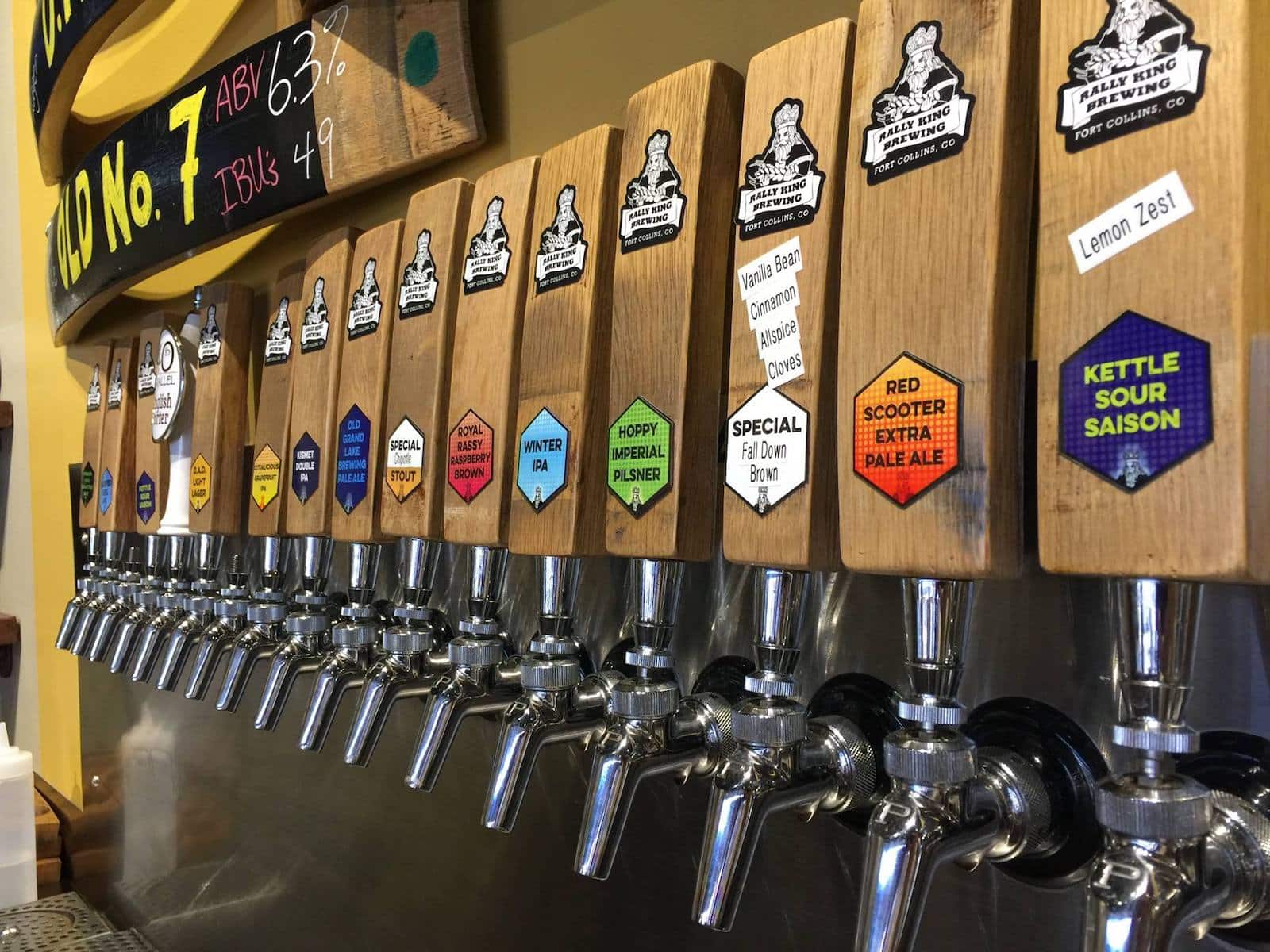 Image of the beer tap at Rally Kings in Fort Collins, Colorado