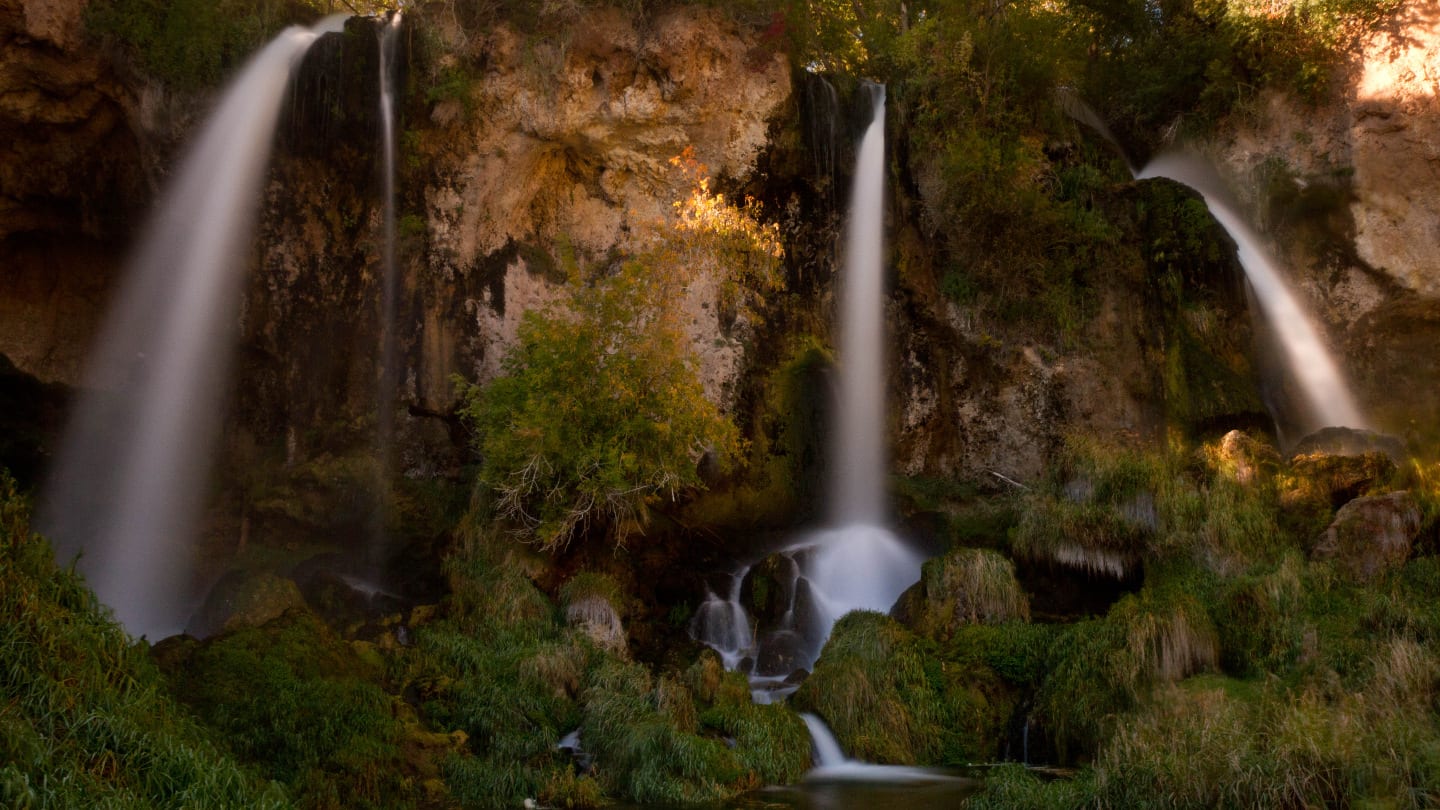 Rifle Falls State Park Triple Waterfalls