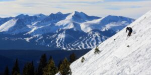 Ski Resorts in Summit County Skiing Keystone with View of Breckenridge