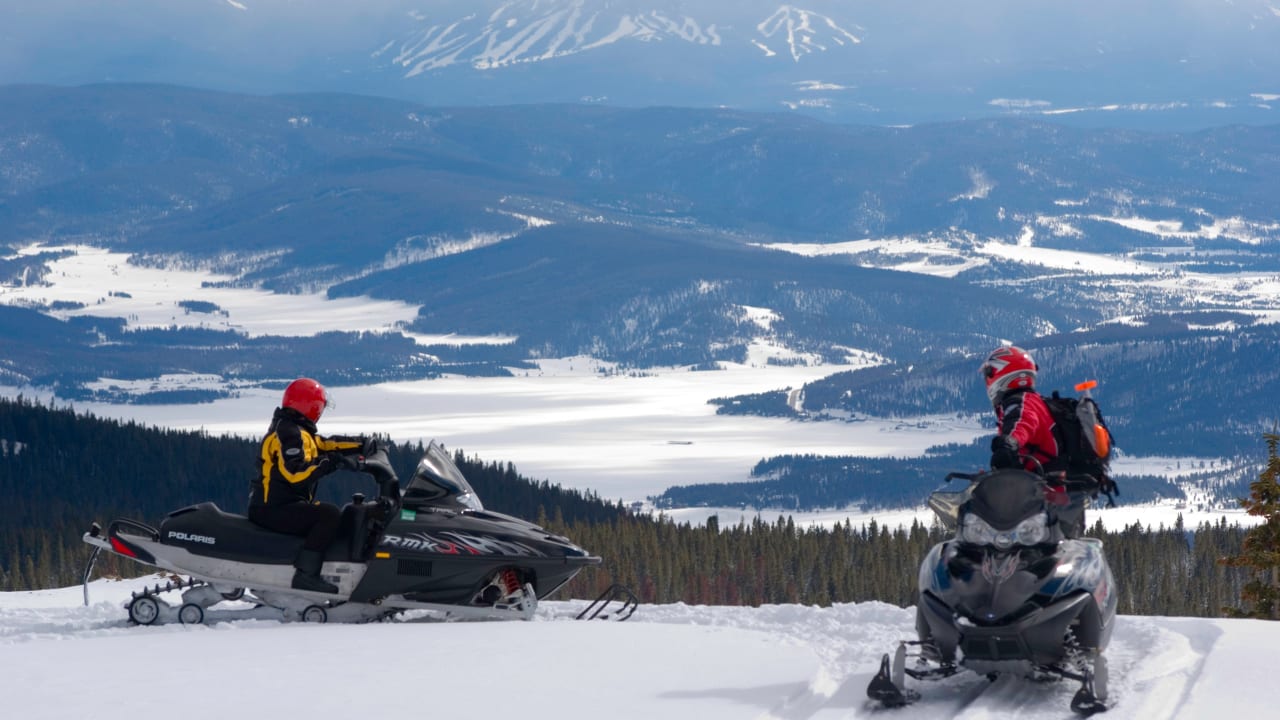 Snowmobiling Grand County Colorado Overlook