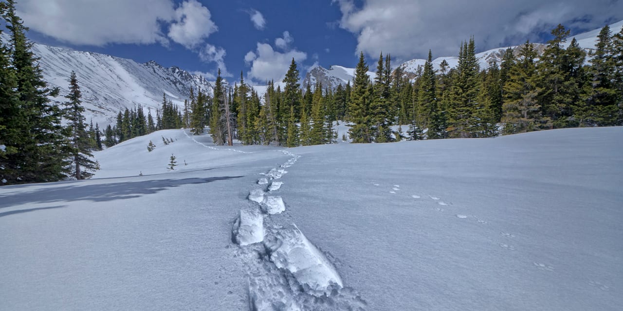 Snowshoeing Indian Peaks Wilderness Colorado