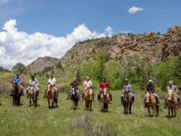 Image of people on horses at Sylvan Dale Guest Ranch in Loveland, CO
