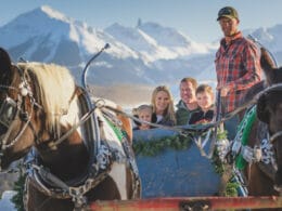 Image of people enjoying a tour with Telluride Sleighs and Wagons in Colorado