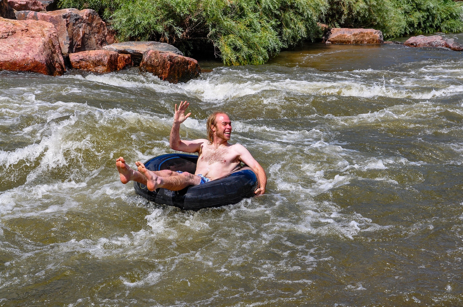 Image of a tuber at Confluence Park in Denver, Colorado